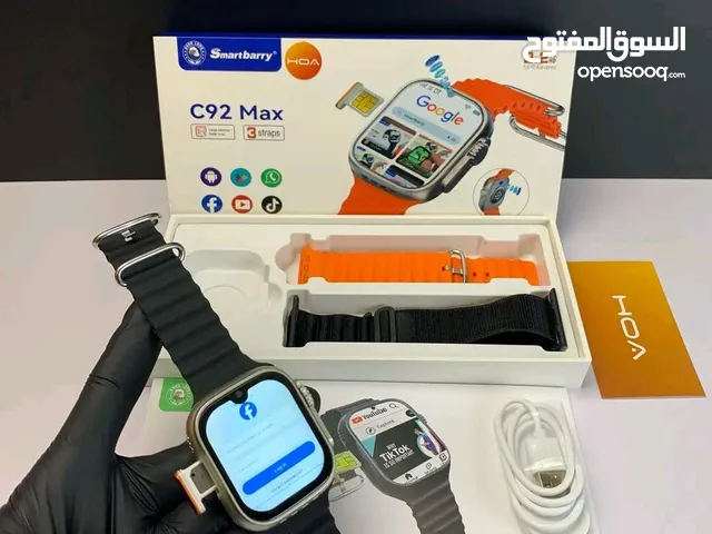 ساعة بخط فيها كاميرا من الامام ومن الخلف  لاول مرة في مصر ساعه موبيل smartbarry C92 max