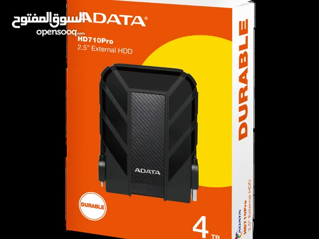 عدد 4 هارديسك خارجي ضد الصدمات بسعات مختلفة ADATA الرائدة في الأقراص الصلبة الفلاشات صناعة تايوانية
