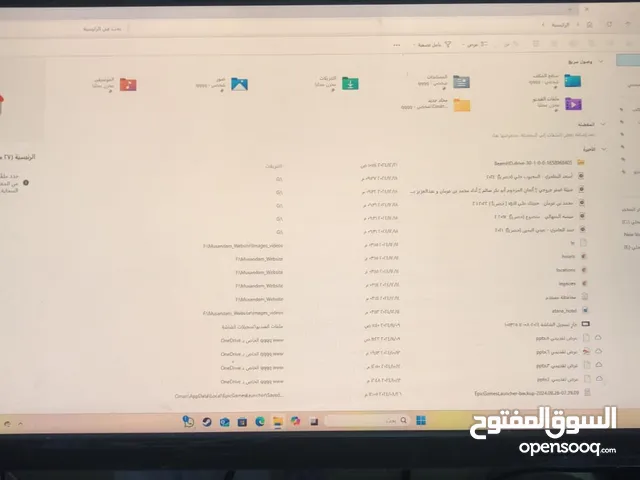 الواصف مهم للبيع بي سي جديد استعمل اسبوع واحد افحص وين ما تحب قابل للتفاوض بشي