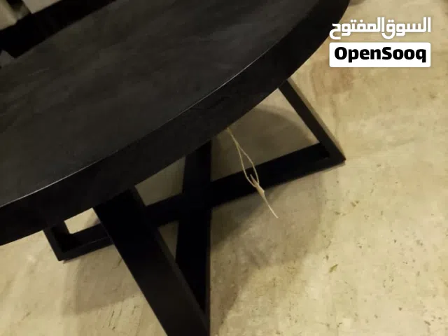 طقم طاولة وسط دائريه خشب + جانبيات عدد 2