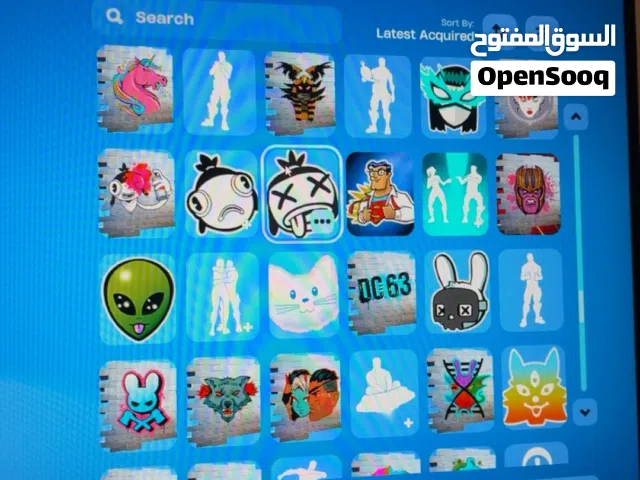 حساب فورت نايت فيه حزم نادره حزمت النعناع و الثلجيه و اكس كريوتس و يجي معه حساب روكت ليق فيه فنك