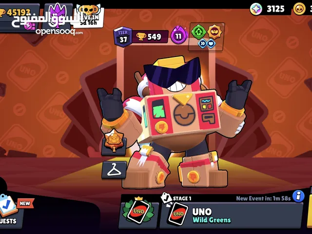 Brawl Starts 2019 account for sale 44K trophies and 88 characters
