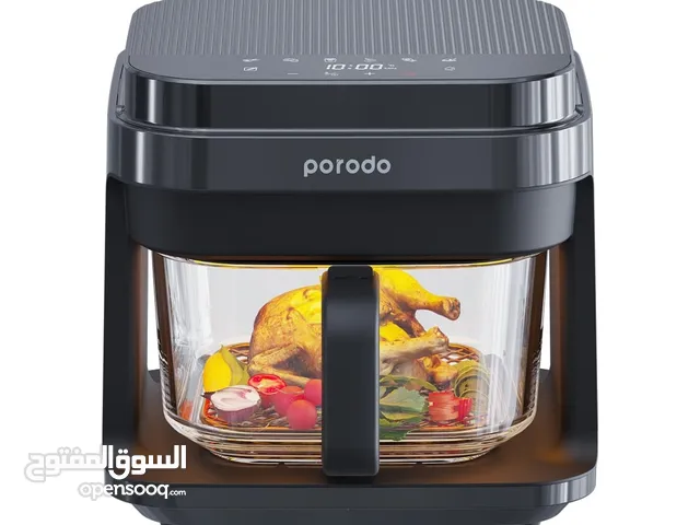 قدر زجاجي من بورودو لقلي الأطعمة بالهواء الساخن PD-LFGPAF5L-WH  Porodo Glass Pot Air Fryer