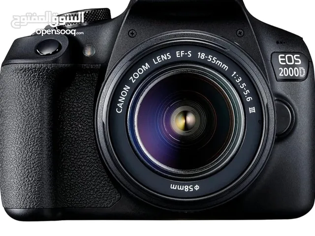 كاميرا Canon 2000D EOS مع عدسة، بطارية وشاحن بطارية، الكاميرا بحالة ممتازة واستخدام بسيط(شبه جديدة)