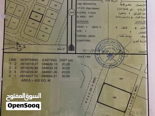 ارض سكنيه بركاء الدهس