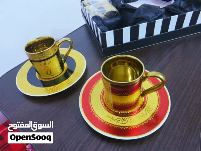 طقم فناجين قهوة مذهب فاخر Golden coffee cups set