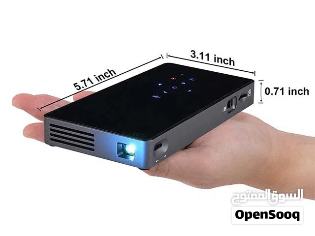 projector pocket sized rechargeable  4k clarity project up to 200 inches screen  android operating s