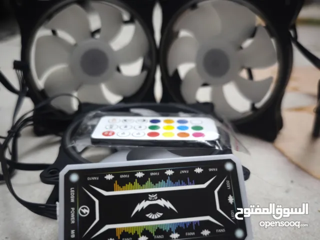 كزيوني طاقم مراوح argb تسعة الوان أضاءة للكمبيوتر