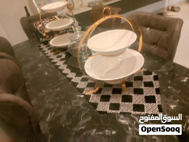 طاوله سفره 6 مقاعد خشب ثقيل