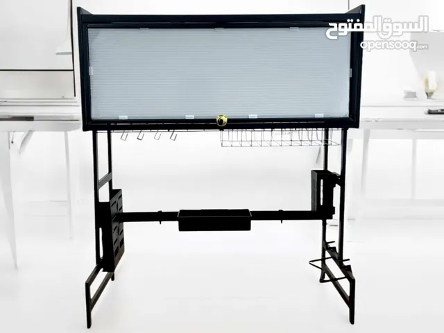 ستاند مواعين و كافة ادوات المطبخ للسنك ذو حوض واحد.