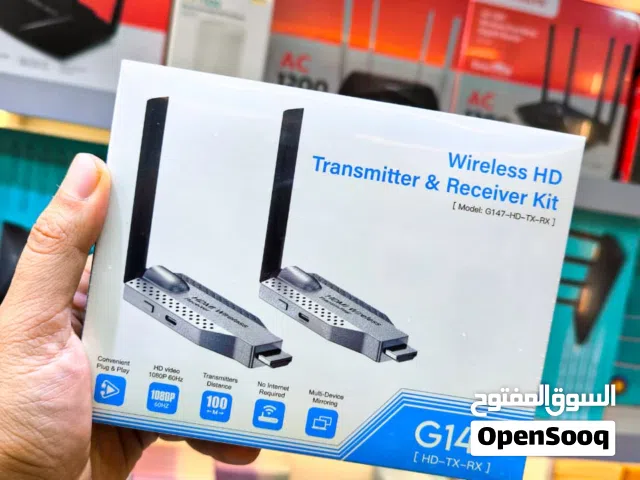 جهاز إرسال واستقبال لاسلكي عالي الدقة - طراز G147 (HD-TX-RX) /نقل 100 متر