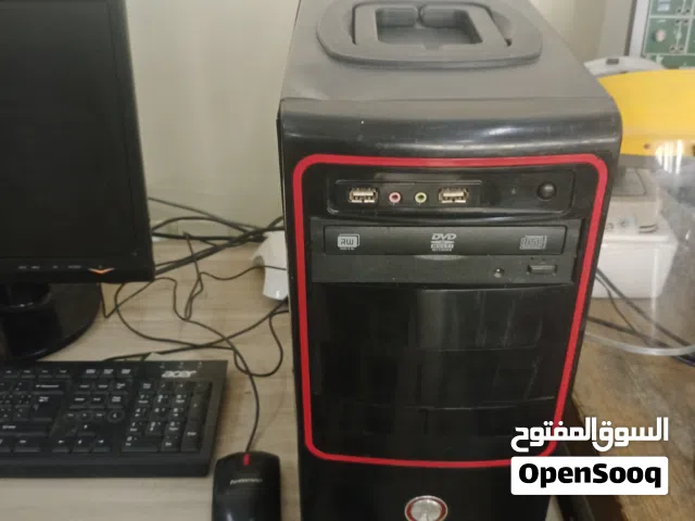 كيس و شاشة و كيبورد و ماوس للبيع