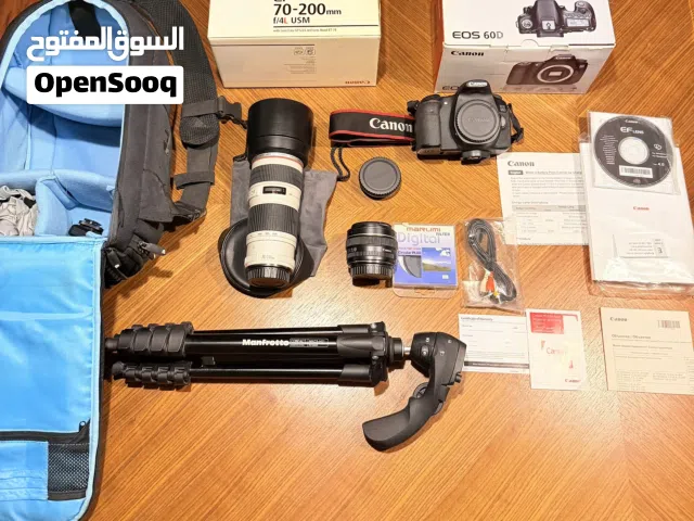 للبيع طقم تصوير Canon احترافي كامل – حالة ممتازة جداً