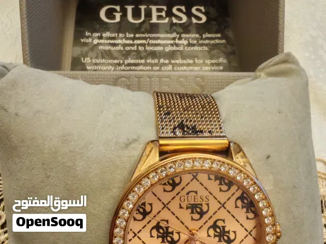 ساعة guess اصلية استعمال بسيط