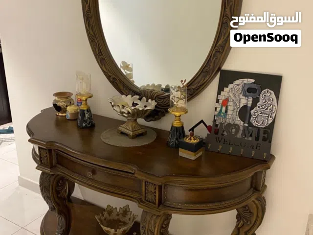 Console with mirror