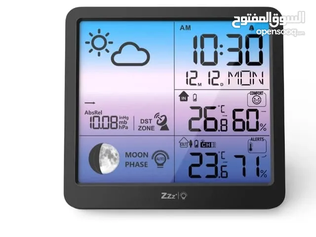ساعة منضدية وحائط إلكترونية طقس ملونة أصلية اوربيه متنوعة الأشكال والأحجام والمميزات ومميزات استخدام