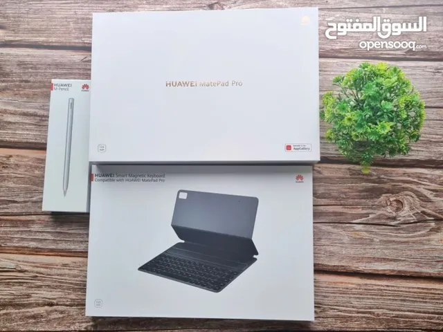 هواوي ميت باد برو 12.2 ابيض مع قلم و كسبورد بحالة ممتازة تواصل واتساب