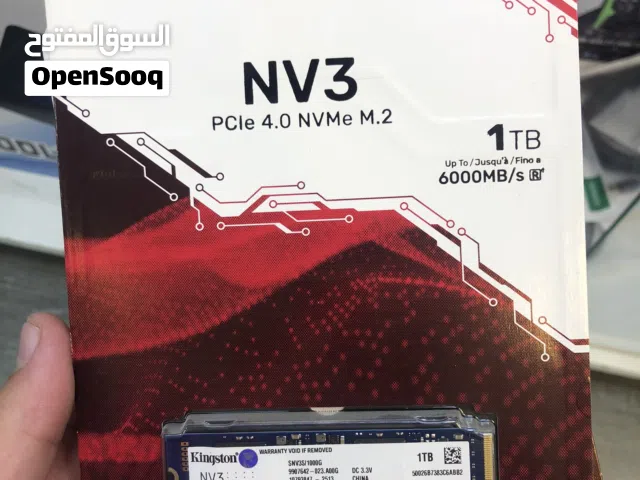 هارد ديسك Kingston NV3 1TB PCIe 4.0 NVMe M.2 SSD - جديد كرتونة
