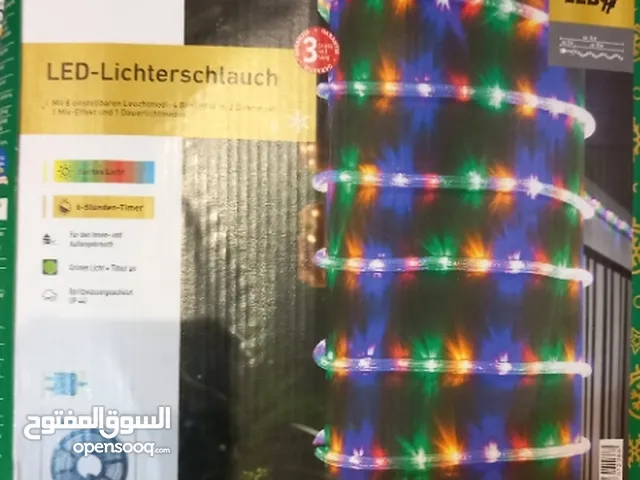 حبل اضاءة ال اي دي من ليفارنو الالماني 10 متر للداخل والخارج مع 8 أوضاع إضاءة قابلة للتعديل