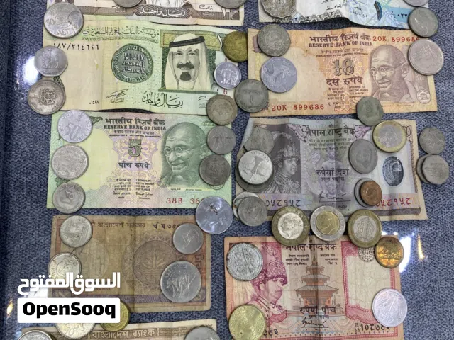 عملات نادره مختلطه ، قطري هندي سعودي نيبال كويت كذا دوله