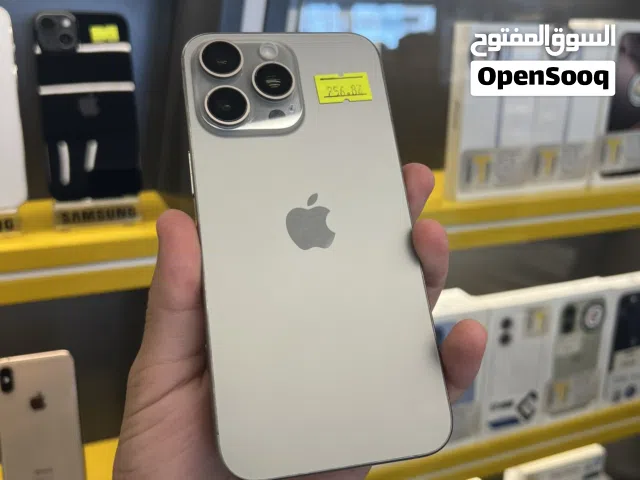 ايفون 15 برو ماكس دبل سيم مبدل ضهر وكالة ذاكرة256