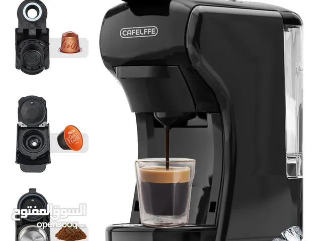 مكينة قهوة وكبتشينو cafeCafelffe 3-in-1 Hot Cold Capsule Espressoe Machine MK-602