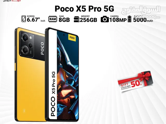 REDMI POCO X5 PRO 5G ( 256GB ) 16 RAM NEW /// ريدمي بوكو اكس 5 برو 5 جي ذاكره 256 الجديد