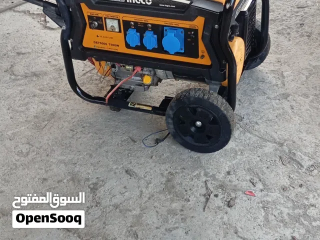 مولد كهرباء بنزين نوع انكو بحال الوكاله بخرج كهرباء 7 كيلو ونص  ع الفحص