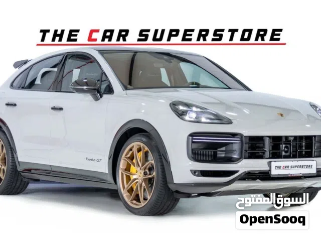 Porsche cayenne Turbo GT-Al Nabooda Warranty Until 2027- Neodyme Rims-Carbon Roof-Yellow Calipers