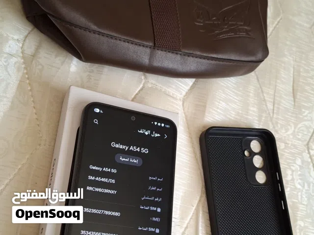 ساسونج A54/5G مع الكرتونة وكفر وحقيبة يد