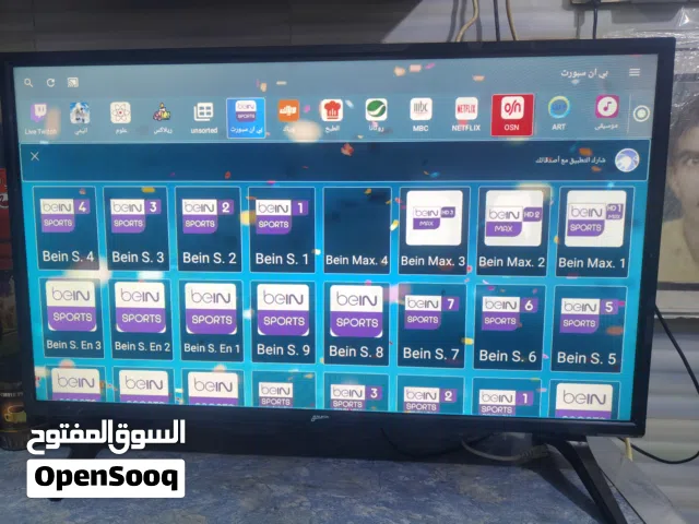 تلفزيون شاشة سمارت جديدة غير مستخدمة، قياس 32، واي فاي، جودة ودقة صورة ممتازة.