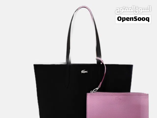 شنتة لاكوست لونين دبل فيس أسود ونهدي فاتح أعلى كوالتي بالسوق طبق الاصل بسعر حرق