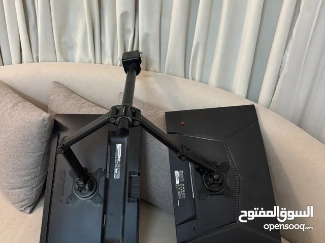 للبيع شاشتين مع ستاند محترف