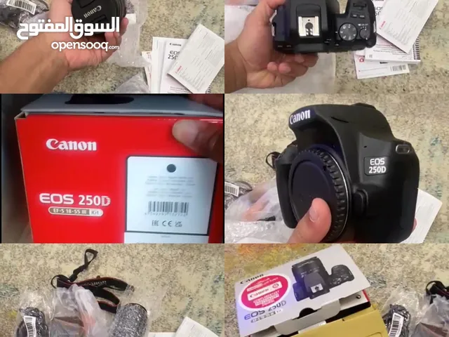 كاميرا كانون 250D شبه جديدة