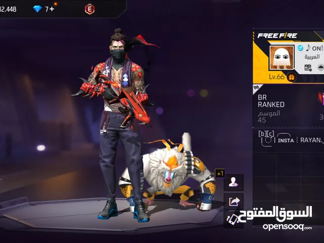 Free Fire Accounts and Characters for Sale in Fès