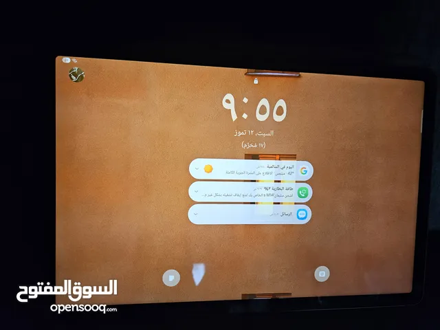 تاب s9fe كالجديد مع كفر اصلي وحمايه وقلمه بآخر تحديث تابلت ينفع حق كل الاستخدامات ممتاز جدا