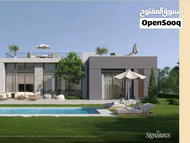 one story villa للبيع متشطبة بالكامل في Park central Hassan allam علي ال central park مباشرة