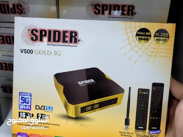 Spider v500 gold receiver 5G 4k  17 iptvs 10 year subscription 9 more details whatsapp