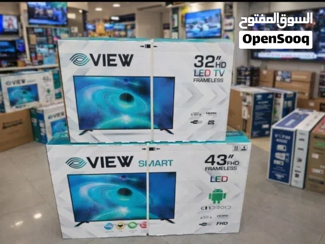 شاشة ڤيو 43 بوصة  إسمارت أندوريد فريم ليس بدون حواف  ضمان سنتين  شحن مجاني قاهرة وجيزة  السعر 9800جـ