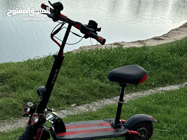 Black red scooter