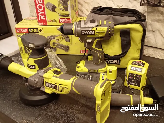 كت شحن ريوبي (Ryobi) درل و صاروخ برشلس و حفافة