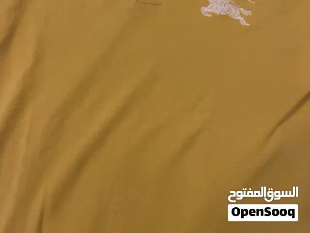 Burberry Brit Mens Polo Shirt Collared Cotton Yellow L