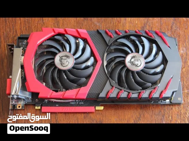 للبيع كرت شاشة GTX 1060 6GB Gaming X من MSI الكرت نظيف جدًا والاستعمال ممتاز الحرارة 65 تحت الضغظ