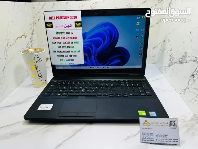 DELL 3520 CORI5 الجيل السادس HQ RAM 8 GB DDR4 SSD 256 GB NVME VGA NVIDIA QUADRO M620 2GB