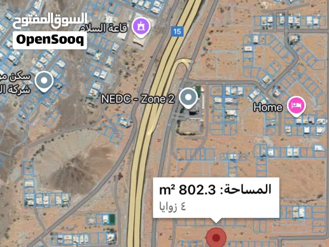 ارض سكنيه للبيع في فنجاء السيح الأحمر