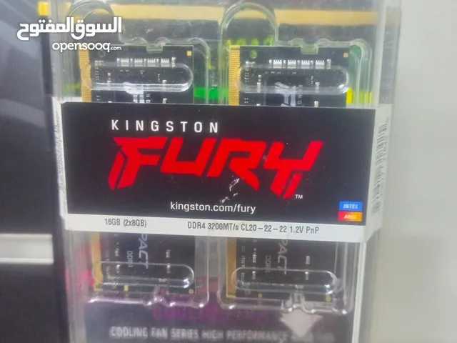 kingston fury rgb 16gb (8×2) 3200mhz ddr4   جديد   45 دينار