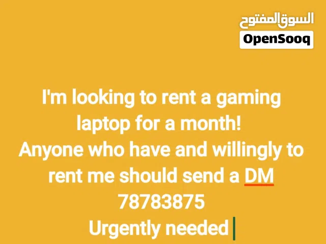 Gaming laptop for rent