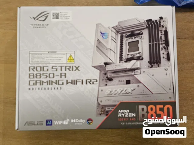 مذربورد ASUS ROG STRIX B850-A WiFi R2 جديد لمعالجات am5