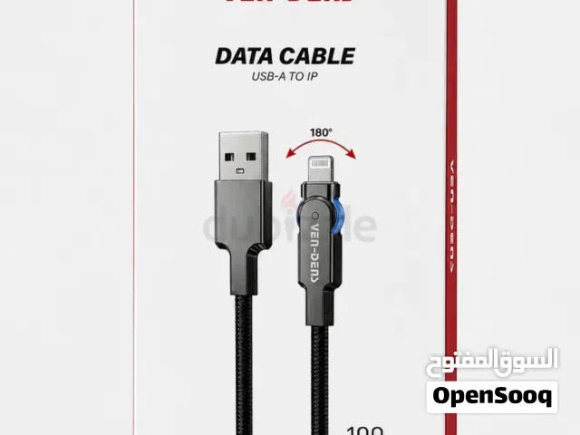 Apple charging cable Ven-Dens USB-A to Lightning 1m Data Charging Cable (2.4A)