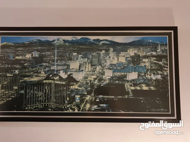 Las vegas wall frame wooden frame and glass center 49cmx96cm